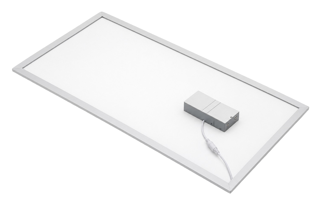 Slim T-bar LED fixture for a ceiling grid